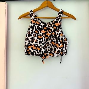 Brand New Cheetah Print two piece Bikini top
